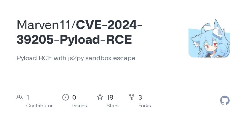 GitHub - Marven11/CVE-2024-39205-Pyload-RCE: Pyload RCE with js2py sandbox escape