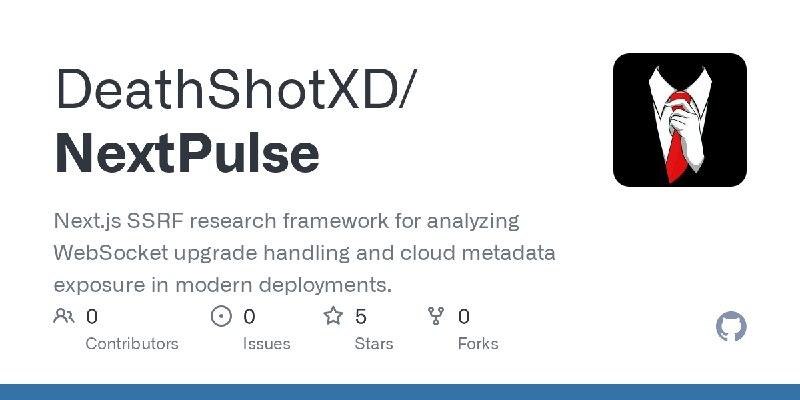 GitHub - DeathShotXD/NextPulse: Next.js SSRF research framework for analyzing WebSocket upgrade handling and cloud metadata exposure…