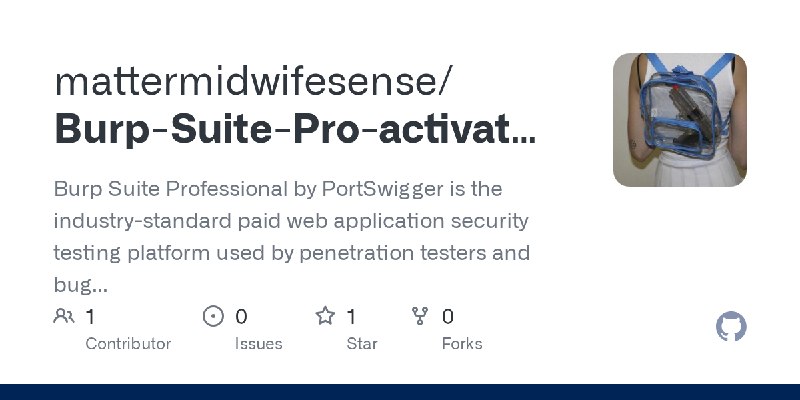 GitHub - mattermidwifesense/Burp-Suite-Pro-activate-command: Burp Suite Professional by PortSwigger is the industry-standard paid…