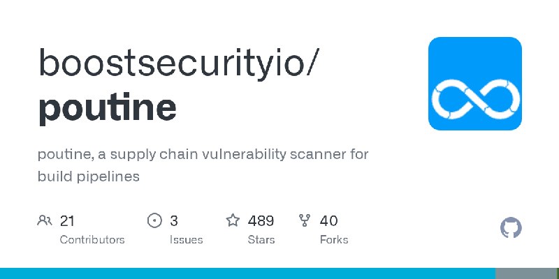 GitHub - boostsecurityio/poutine: poutine, a supply chain vulnerability scanner for build pipelines