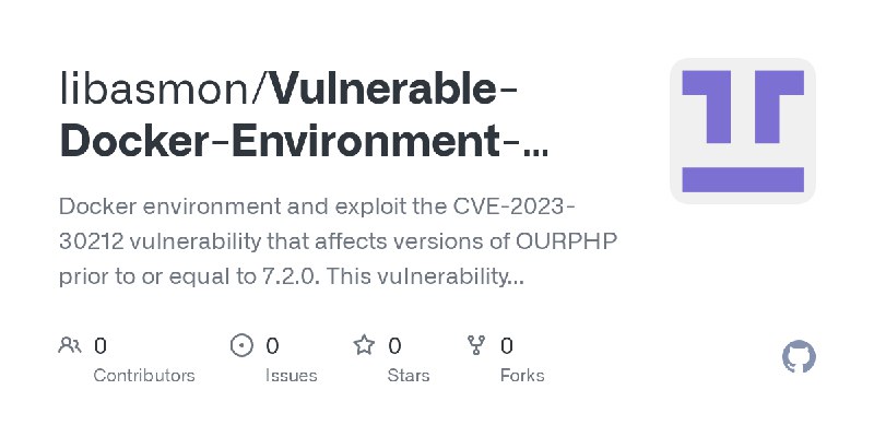 libasmon/Vulnerable-Docker-Environment-CVE-2023-30212