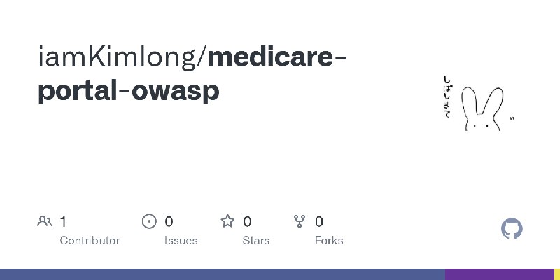 GitHub - iamKimlong/medicare-portal-owasp