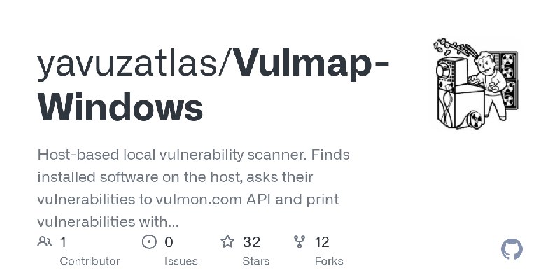 GitHub - yavuzatlas/Vulmap-Windows: Host-based local vulnerability scanner. Finds installed software on the host, asks their vulnerabilities…