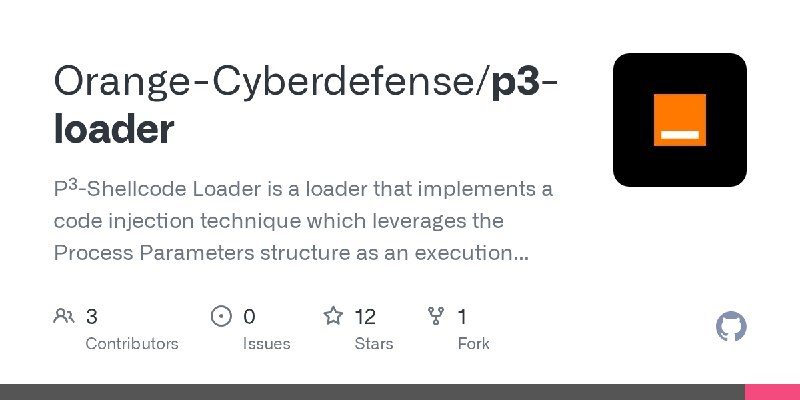 GitHub - Orange-Cyberdefense/p3-loader: P³-Shellcode Loader is a loader that implements a code injection technique which leverages…