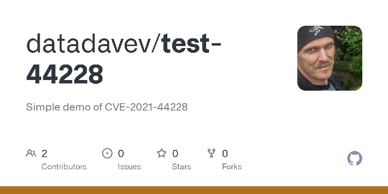 GitHub - datadavev/test-44228: Simple demo of CVE-2021-44228