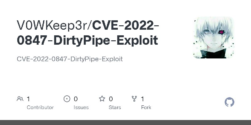 GitHub - V0WKeep3r/CVE-2022-0847-DirtyPipe-Exploit: CVE-2022-0847-DirtyPipe-Exploit