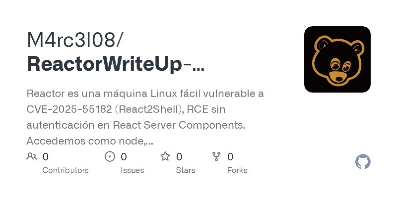 M4rc3l08/ReactorWriteUp-HackTheBox