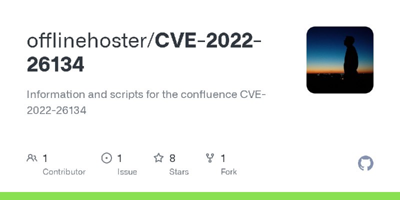 GitHub - offlinehoster/CVE-2022-26134: Information and scripts for the confluence CVE-2022-26134
