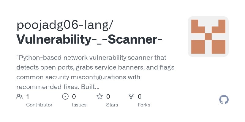 GitHub - poojadg06-lang/Vulnerability-_-Scanner-: 