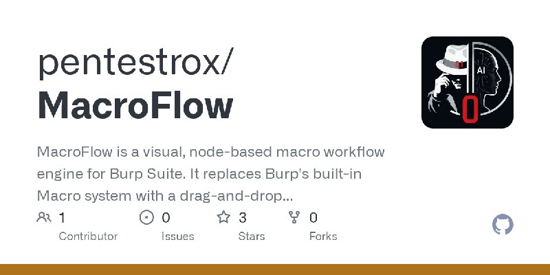 GitHub - pentestrox/MacroFlow: MacroFlow is a visual, node-based macro workflow engine for Burp Suite. It replaces Burp's built…