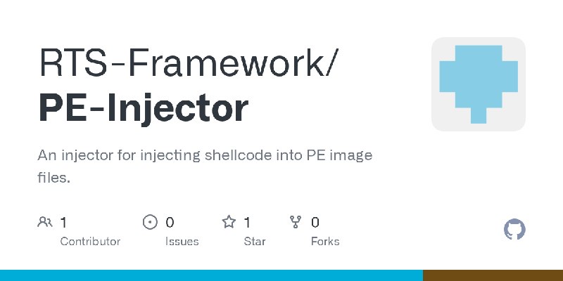 GitHub - RTS-Framework/PE-Injector: An injector for injecting shellcode into PE image files.