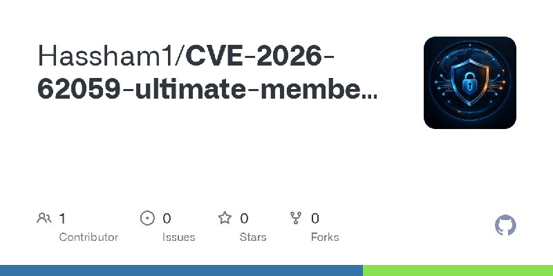 GitHub - Hassham1/CVE-2026-62059-ultimate-member-sqli-poc