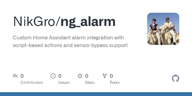 GitHub - NikGro/ng_alarm: Custom Home Assistant alarm integration with script-based actions and sensor bypass support