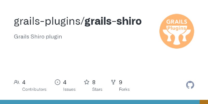 GitHub - grails-plugins/grails-shiro: Grails Shiro plugin