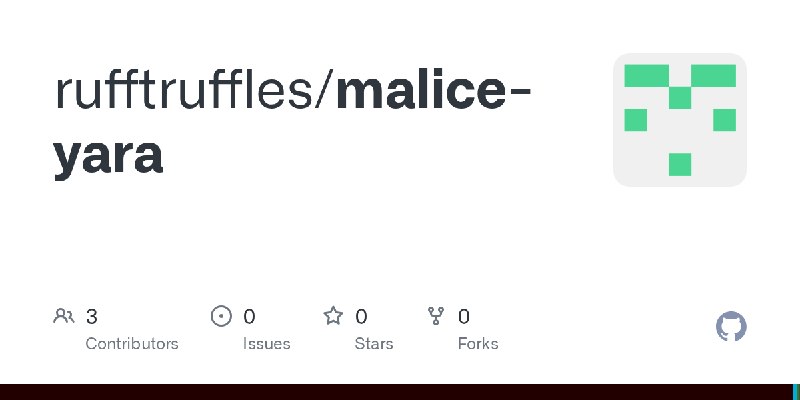 GitHub - rufftruffles/malice-yara