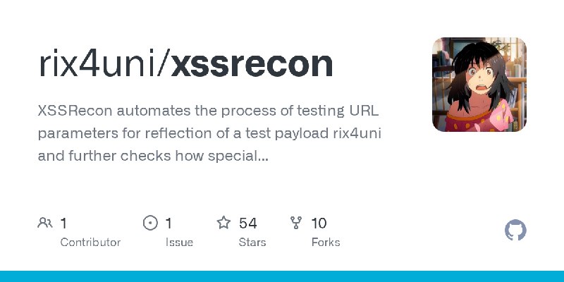 GitHub - rix4uni/xssrecon: XSSRecon automates the process of testing URL parameters for reflection of a test payload rix4uni and…