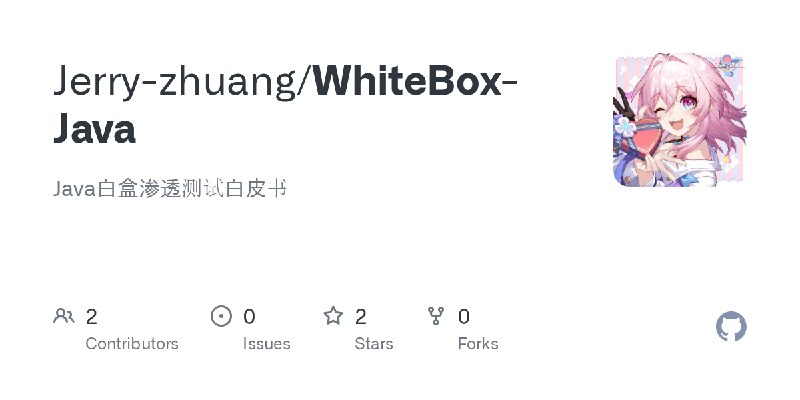 GitHub - Jerry-zhuang/WhiteBox-Java: Java白盒渗透测试白皮书