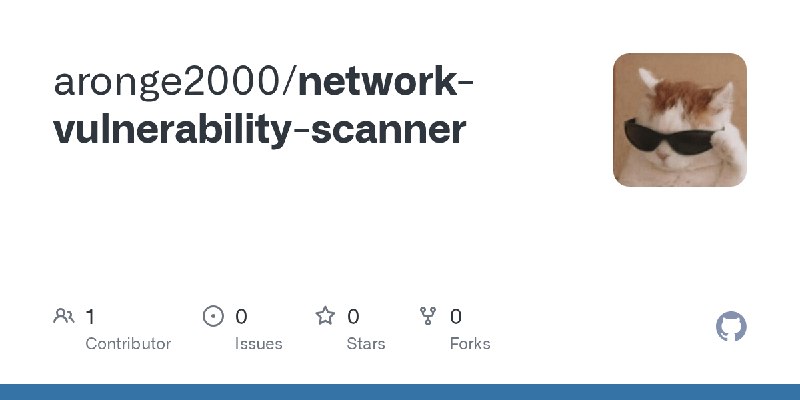 GitHub - aronge2000/network-vulnerability-scanner