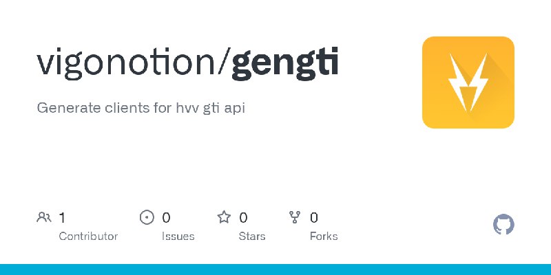 GitHub - vigonotion/gengti: Generate clients for hvv gti api