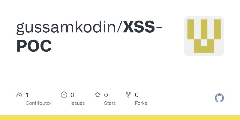 GitHub - gussamkodin/XSS-POC