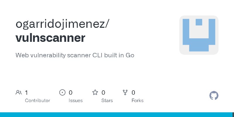 GitHub - ogarridojimenez/vulnscanner: Web vulnerability scanner CLI built in Go