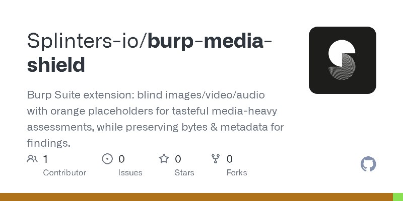 GitHub - Splinters-io/burp-media-shield: Burp Suite extension: blind images/video/audio with orange placeholders for tasteful media…