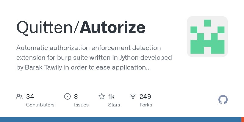 GitHub - Quitten/Autorize: Automatic authorization enforcement detection extension for burp suite written in Jython developed by…