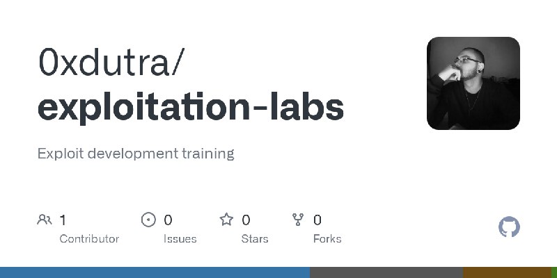 GitHub - 0xdutra/exploitation-labs: Exploit development training