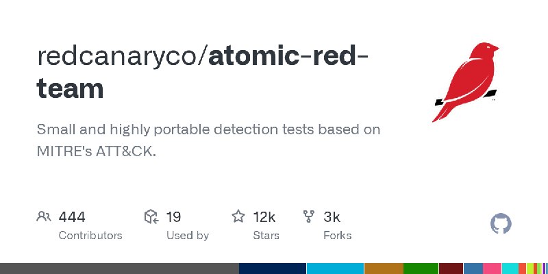 GitHub - redcanaryco/atomic-red-team: Small and highly portable detection tests based on MITRE's ATT&CK.