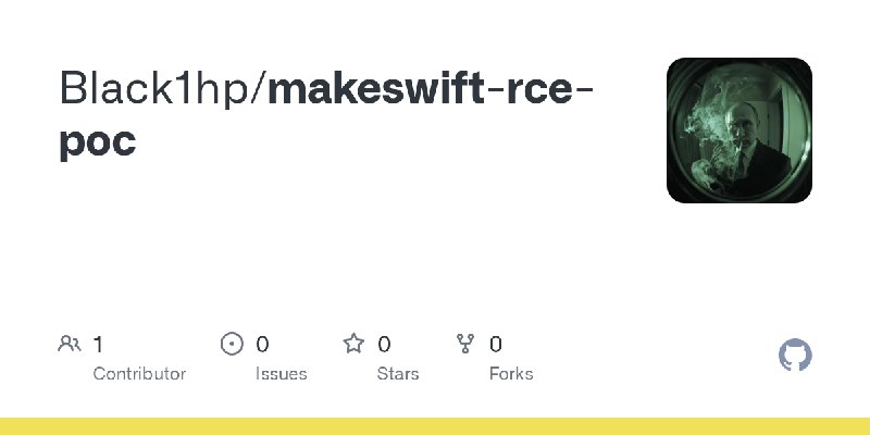 GitHub - Black1hp/makeswift-rce-poc