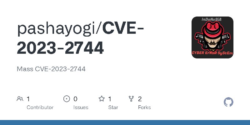 GitHub - pashayogi/CVE-2023-2744: Mass CVE-2023-2744