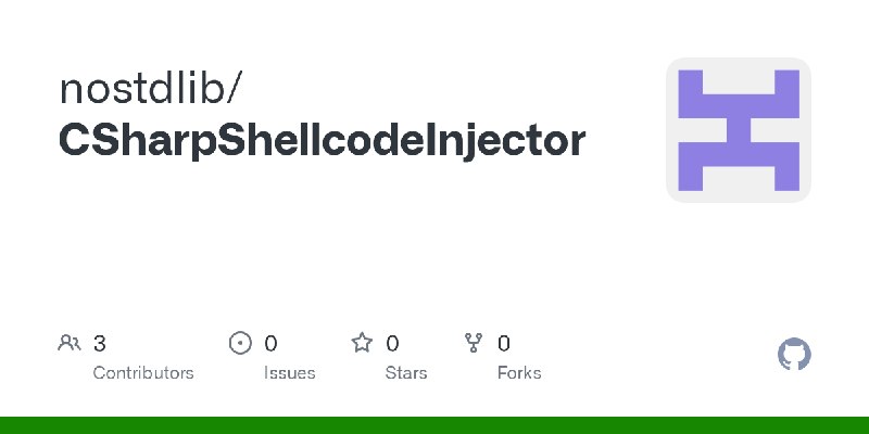 GitHub - nostdlib/CSharpShellcodeInjector