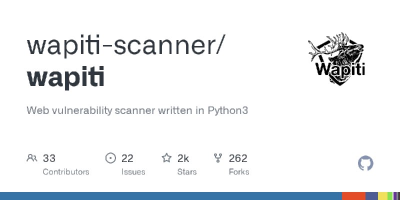 GitHub - wapiti-scanner/wapiti: Web vulnerability scanner written in Python3