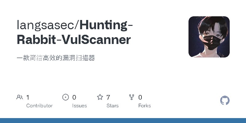 GitHub - langsasec/Hunting-Rabbit-VulScanner: 一款简洁高效的漏洞扫描器