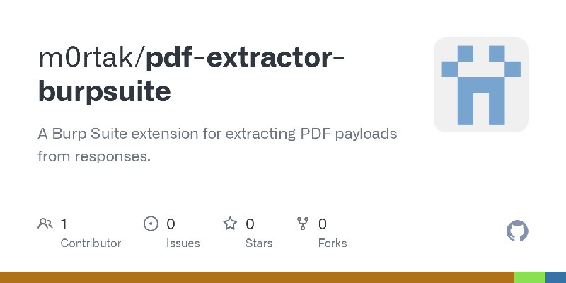 GitHub - m0rtak/pdf-extractor-burpsuite: A Burp Suite extension for extracting PDF payloads from responses.
