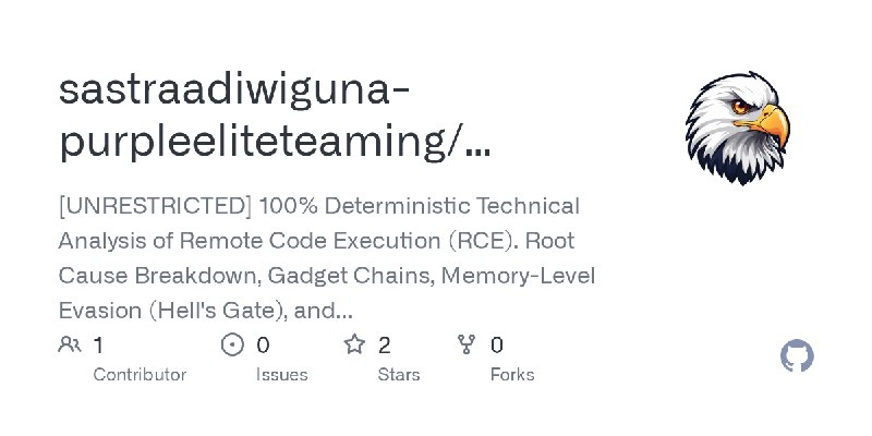 GitHub - sastraadiwiguna-purpleeliteteaming/Purple-Elite-Teaming-RCE-Unrestricted-DeepDive-Holistic-Framework: [UNRESTRICTED] 100%…