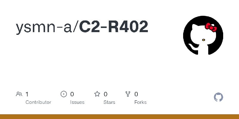 GitHub - ysmn-a/C2-R402