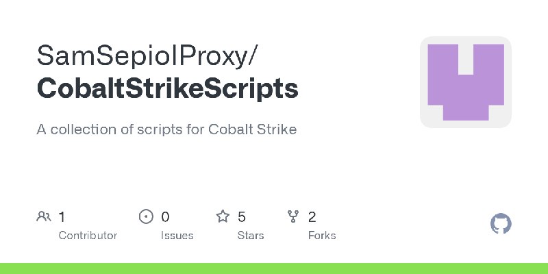 GitHub - SamSepiolProxy/CobaltStrikeScripts: A collection of scripts for Cobalt Strike