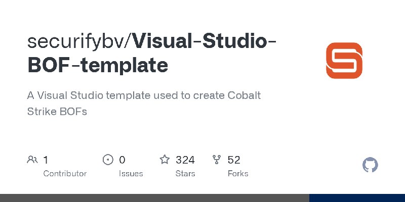 GitHub - securifybv/Visual-Studio-BOF-template: A Visual Studio template used to create Cobalt Strike BOFs