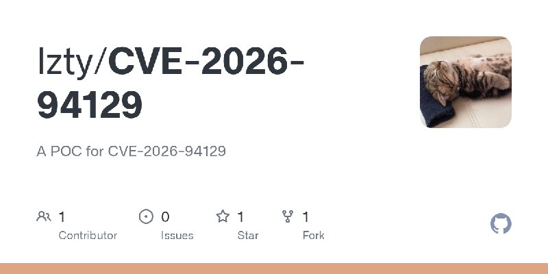 GitHub - lzty/CVE-2026-94129: A POC for CVE-2026-94129