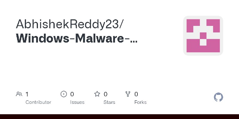 GitHub - AbhishekReddy23/Windows-Malware-Analysisn-Yara-Rules