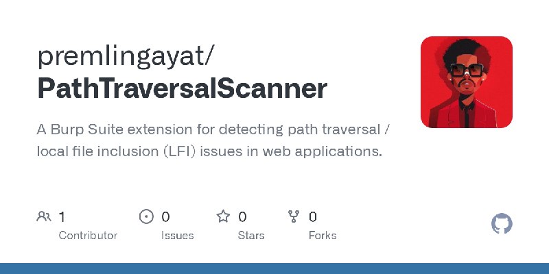 GitHub - premlingayat/PathTraversalScanner: A Burp Suite extension for detecting path traversal / local file inclusion (LFI) issues…