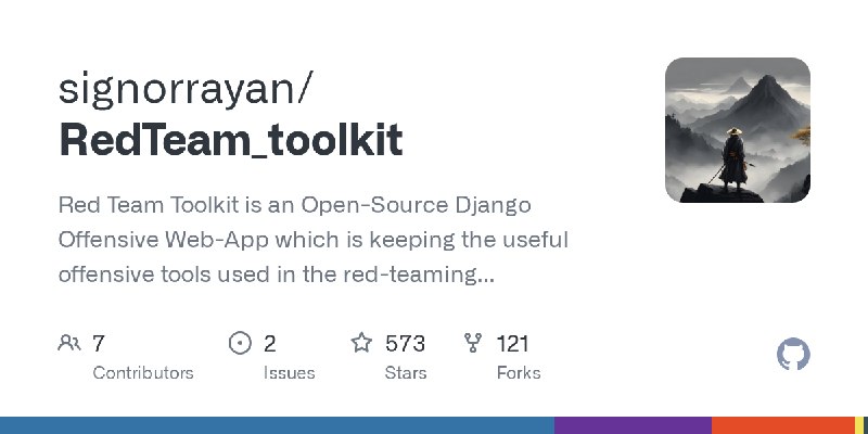 GitHub - signorrayan/RedTeam_toolkit: Red Team Toolkit is an Open-Source Django Offensive Web-App which is keeping the useful offensive…