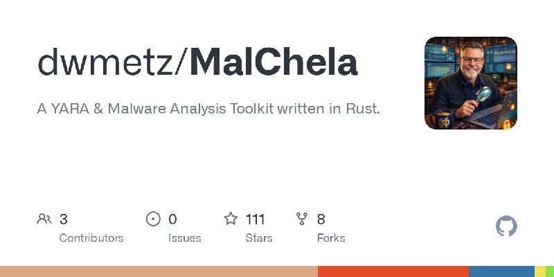 GitHub - dwmetz/MalChela: A YARA & Malware Analysis Toolkit written in Rust.