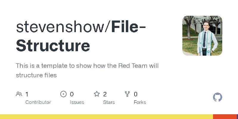 GitHub - stevenshow/File-Structure: This is a template to show how the Red Team will structure files