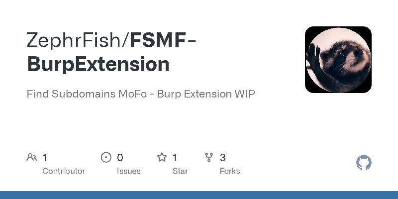 GitHub - ZephrFish/FSMF-BurpExtension: Find Subdomains MoFo - Burp Extension WIP