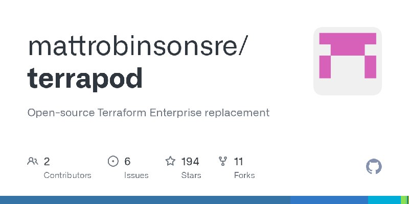 GitHub - mattrobinsonsre/terrapod: Open-source Terraform Enterprise replacement