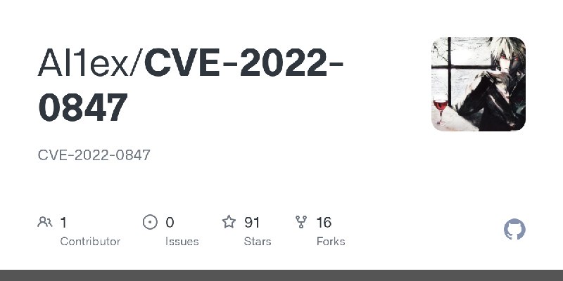 GitHub - Al1ex/CVE-2022-0847: CVE-2022-0847
