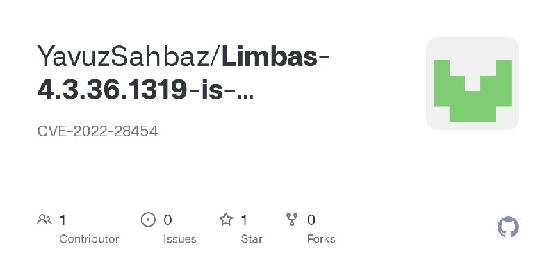 GitHub - YavuzSahbaz/Limbas-4.3.36.1319-is-vulnerable-to-Cross-Site-Scripting-XSS-: CVE-2022-28454
