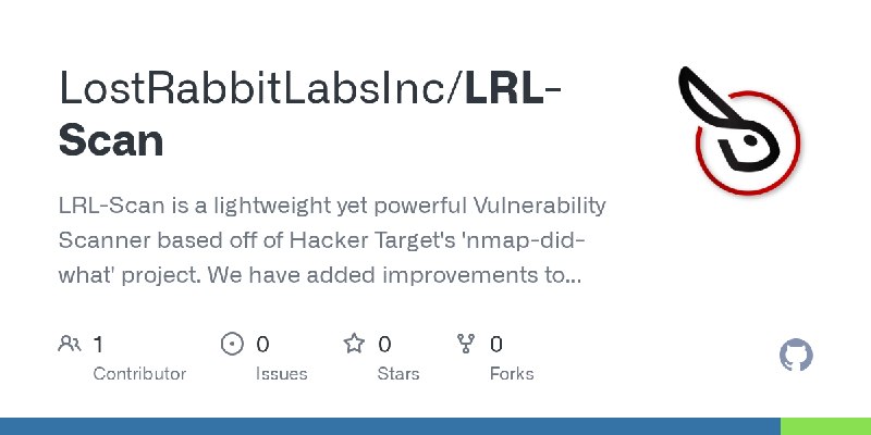 GitHub - LostRabbitLabsInc/LRL-Scan: LRL-Scan is a lightweight yet powerful Vulnerability Scanner based off of Hacker Target's…